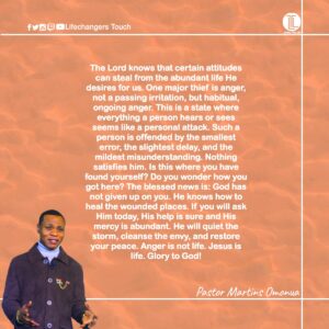 Read more about the article ANGER IS NOT LIFE (I)