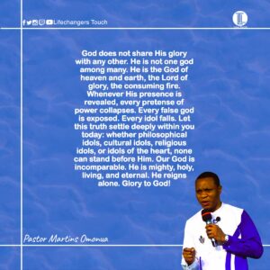 Read more about the article GOD IS NOT AN IDOL (I)