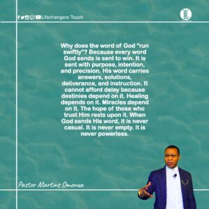 Read more about the article THE SWIFTNESS OF GOD’S WORD