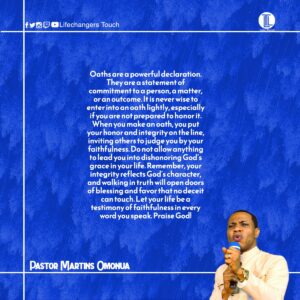 Read more about the article THE POWER OF OATHS