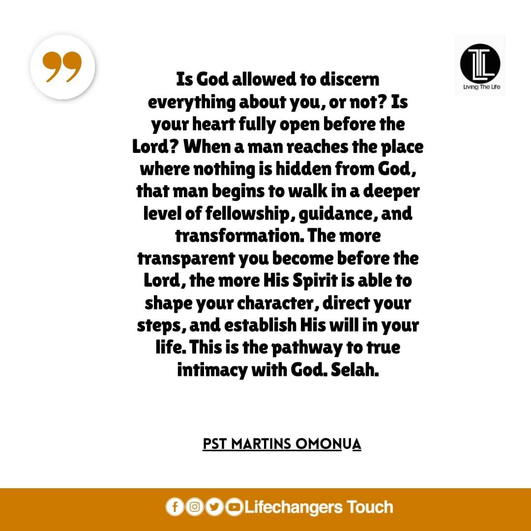You are currently viewing WHERE DOES GOD STAND IN YOUR HEART? (I)