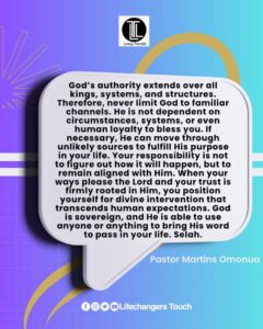 Read more about the article GOD’S SOVEREIGN POWER OVER MEN AND SYSTEMS