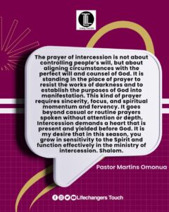 Read more about the article THE MINISTRY OF INTERCESSION
