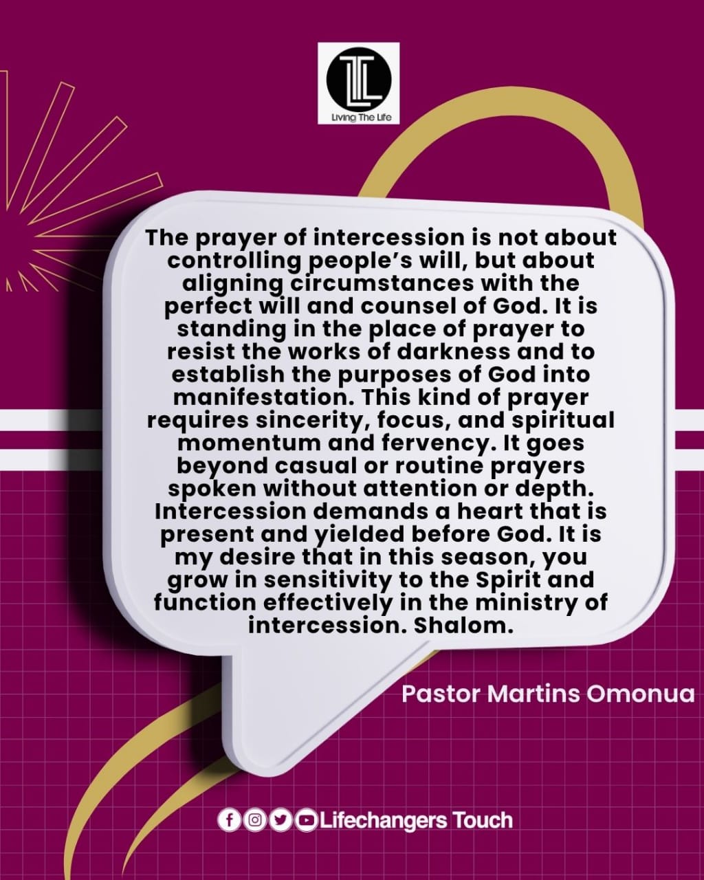 You are currently viewing THE MINISTRY OF INTERCESSION