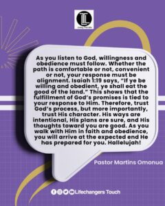 Read more about the article TRUST THE PROCESS, TRUST HIS INTENTIONS