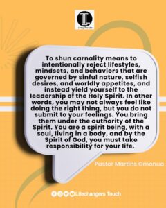 Read more about the article SHUN CARNALITY