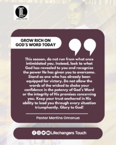 Read more about the article SHAPED AND STRENGTHENED BY THE WORD (II)