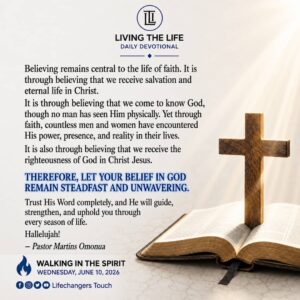 Read more about the article THE POWER OF BELIEVING (II)