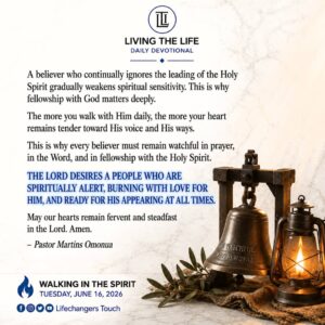 Read more about the article PREPARED FOR HIS COMING (III)