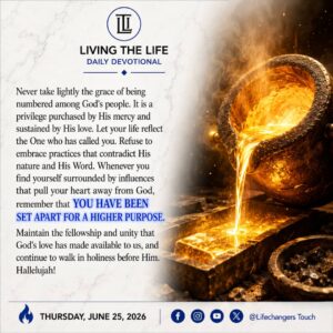 Read more about the article WE ARE GOD’S HOLY PEOPLE