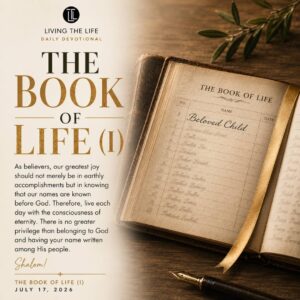 Read more about the article THE BOOK OF LIFE (I)