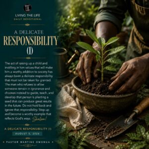 Read more about the article A DELICATE RESPONSIBILITY (I)