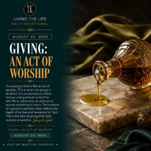 Read more about the article GIVING: AN ACT OF WORSHIP