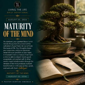 Read more about the article MATURITY OF THE MIND